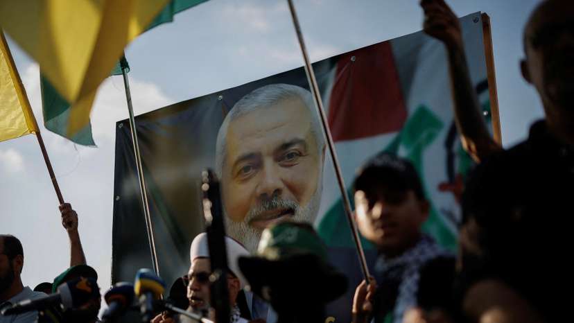 Protest against the assassination of Hamas leader Ismail Haniyeh, in Sidon