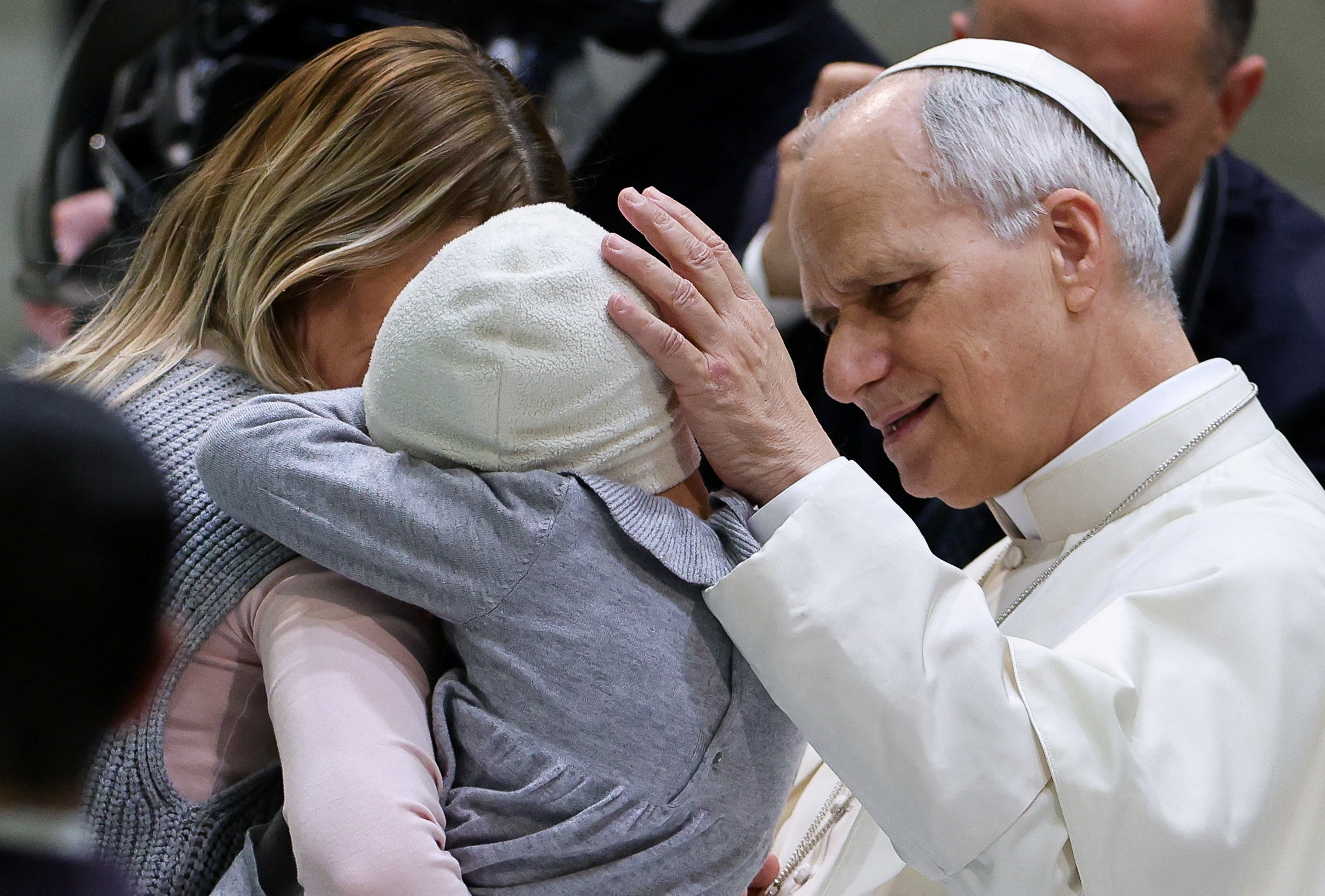 Pope Leo XIV holds the weekly general audience in the Paul VI Hall at the Vatican