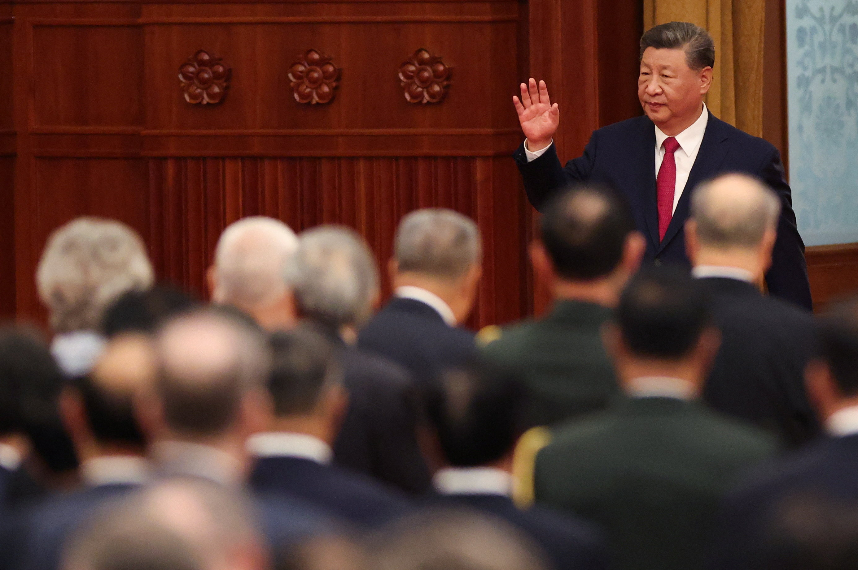 China's president Xi hosts reception on the eve of National Day
