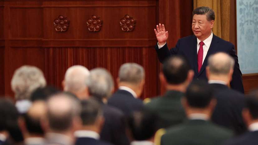 China's president Xi hosts reception on the eve of National Day