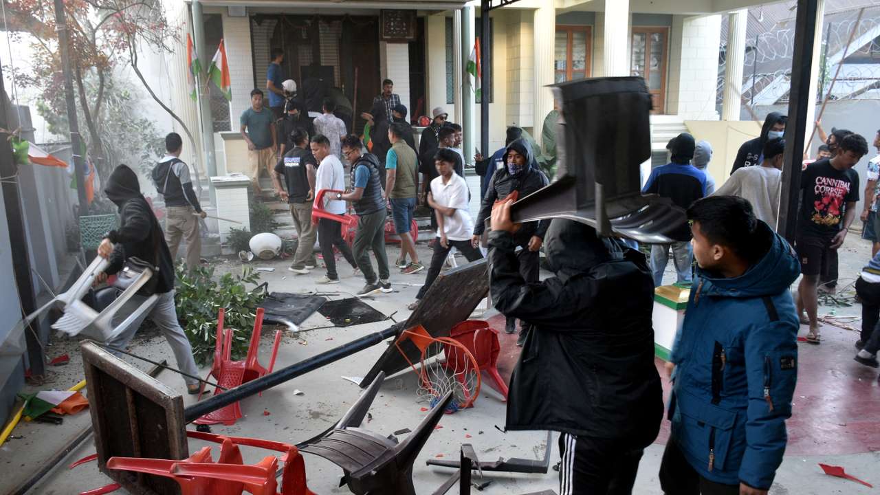 Protest against the recent killings, in Imphal West