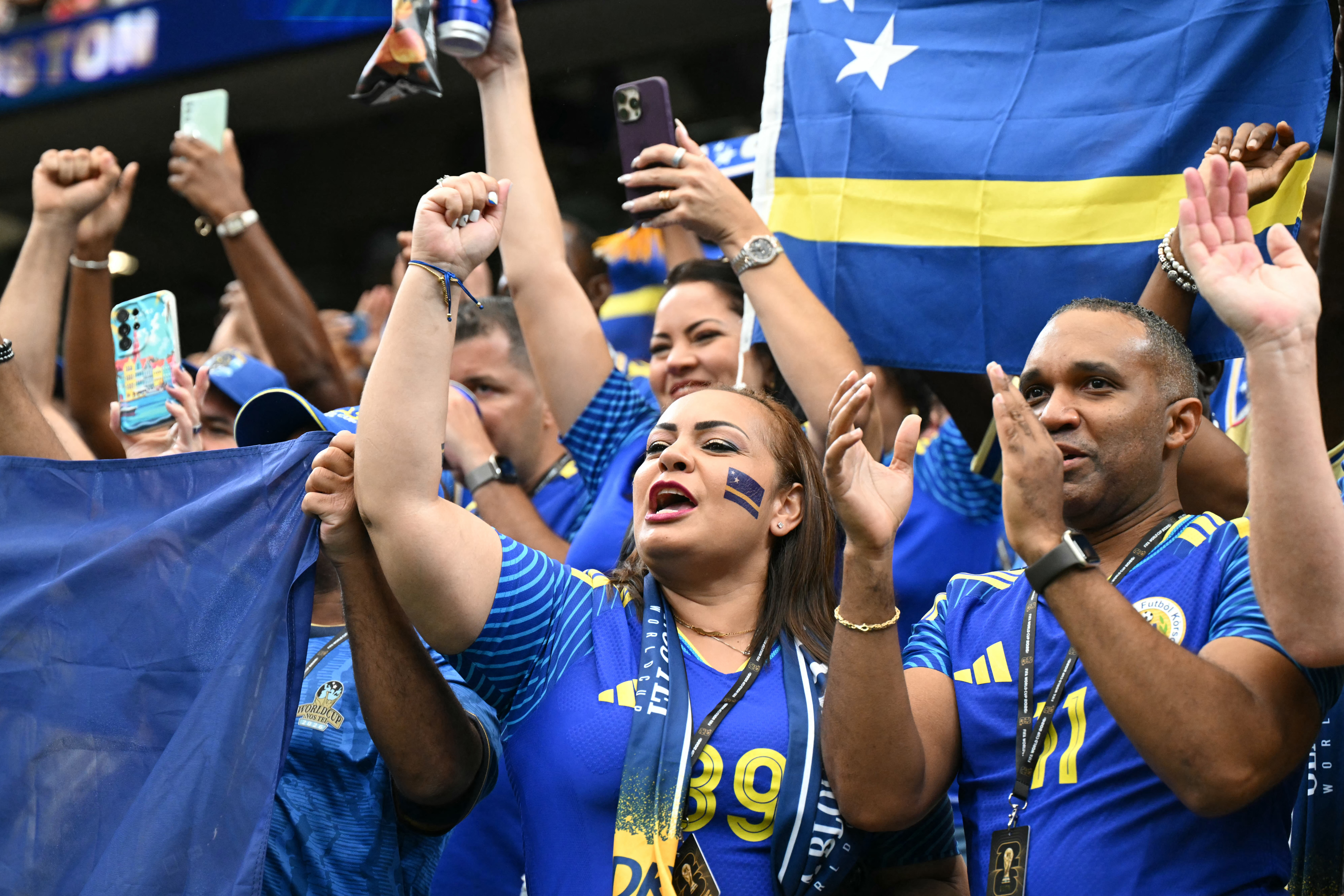 Curacao fans celebrate historic World Cup debut despite heavy loss