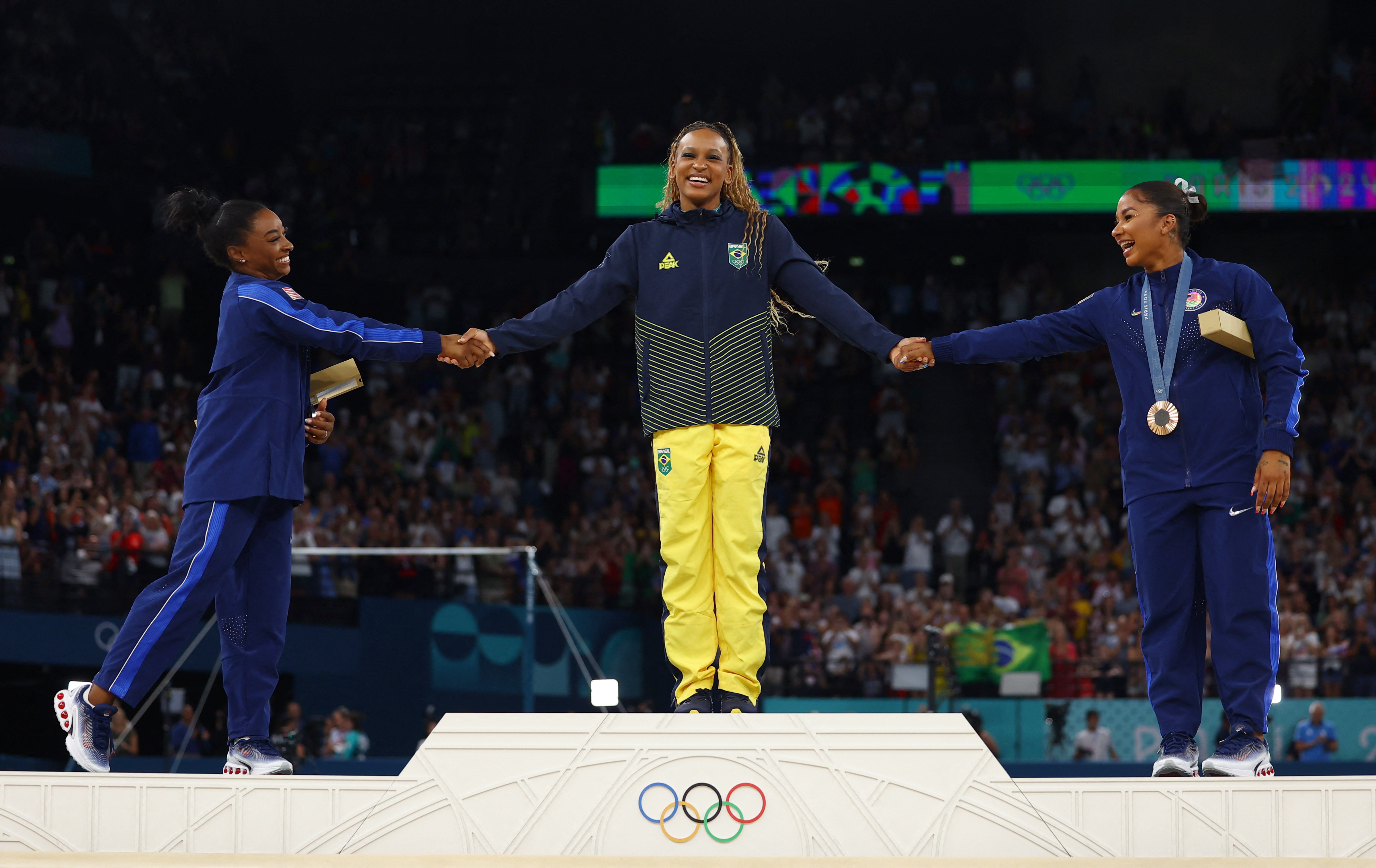 Artistic Gymnastics - Women's Floor Exercise Victory Ceremony