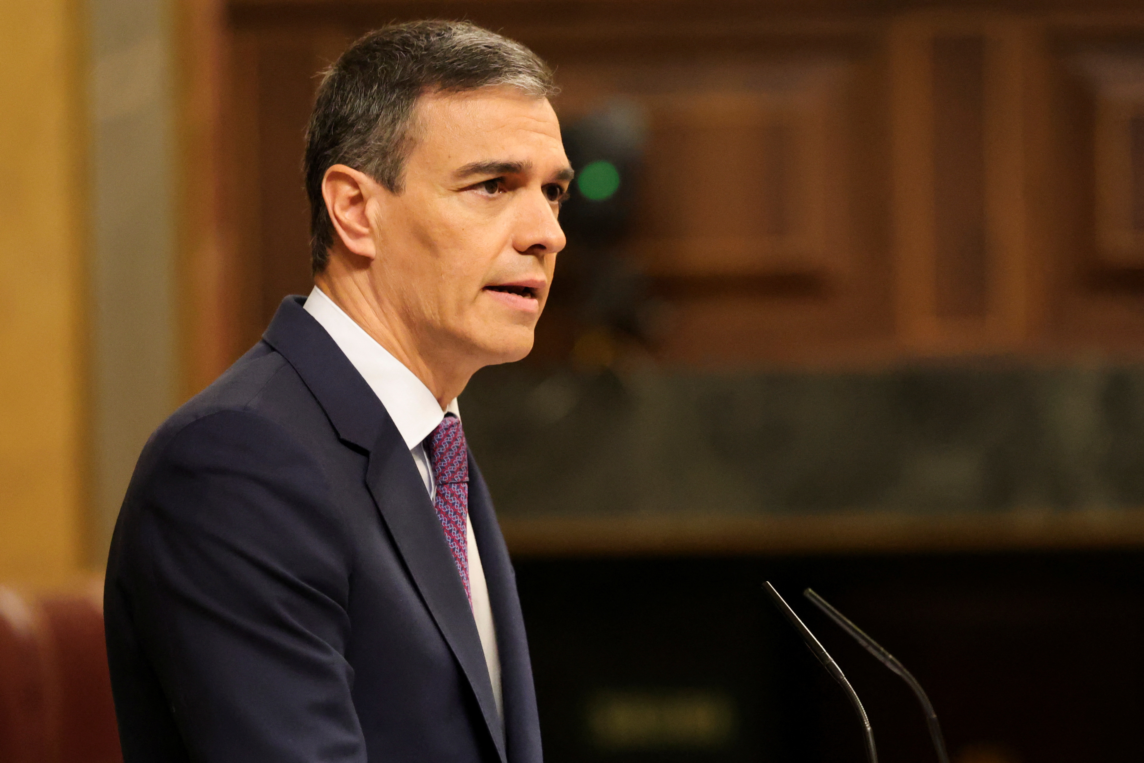 Spain's Prime Minister Sanchez announces recognition of Palestinian state
