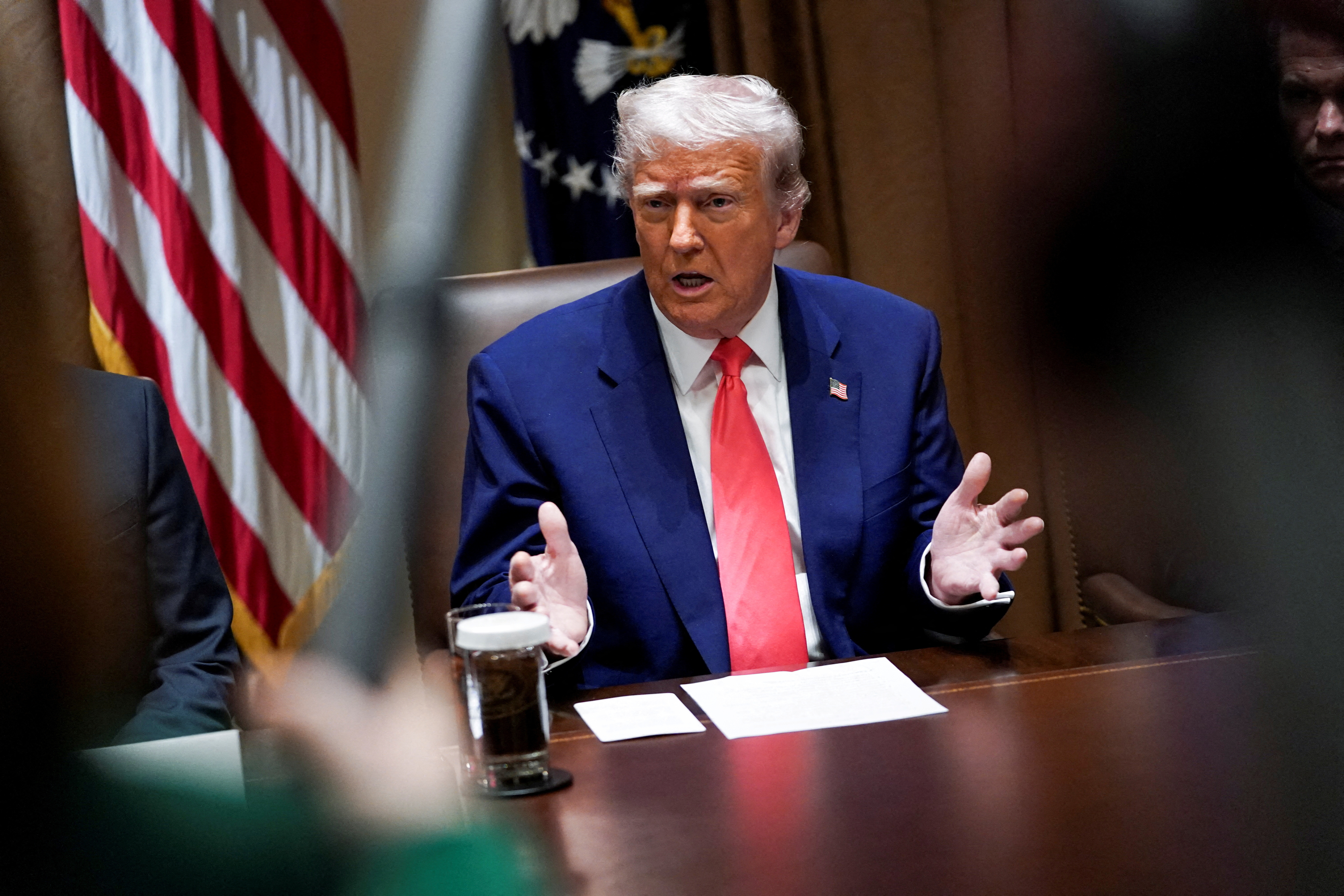 FILE PHOTO: U.S. President Trump holds a cabinet meeting at the White House
