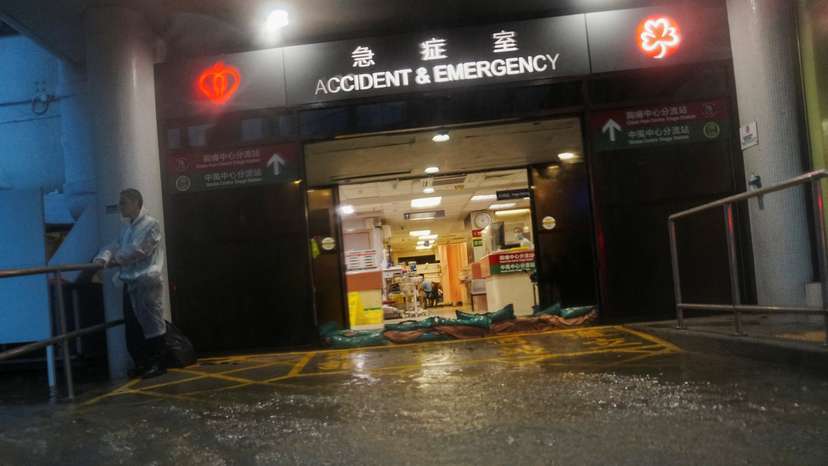 Heavy rains in Hong Kong