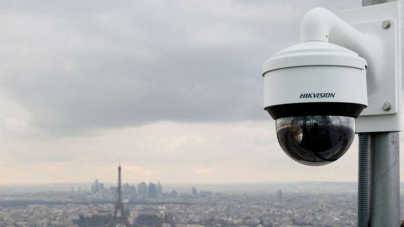 FILE PHOTO: French police start AI video surveillance tests ahead of Olympics