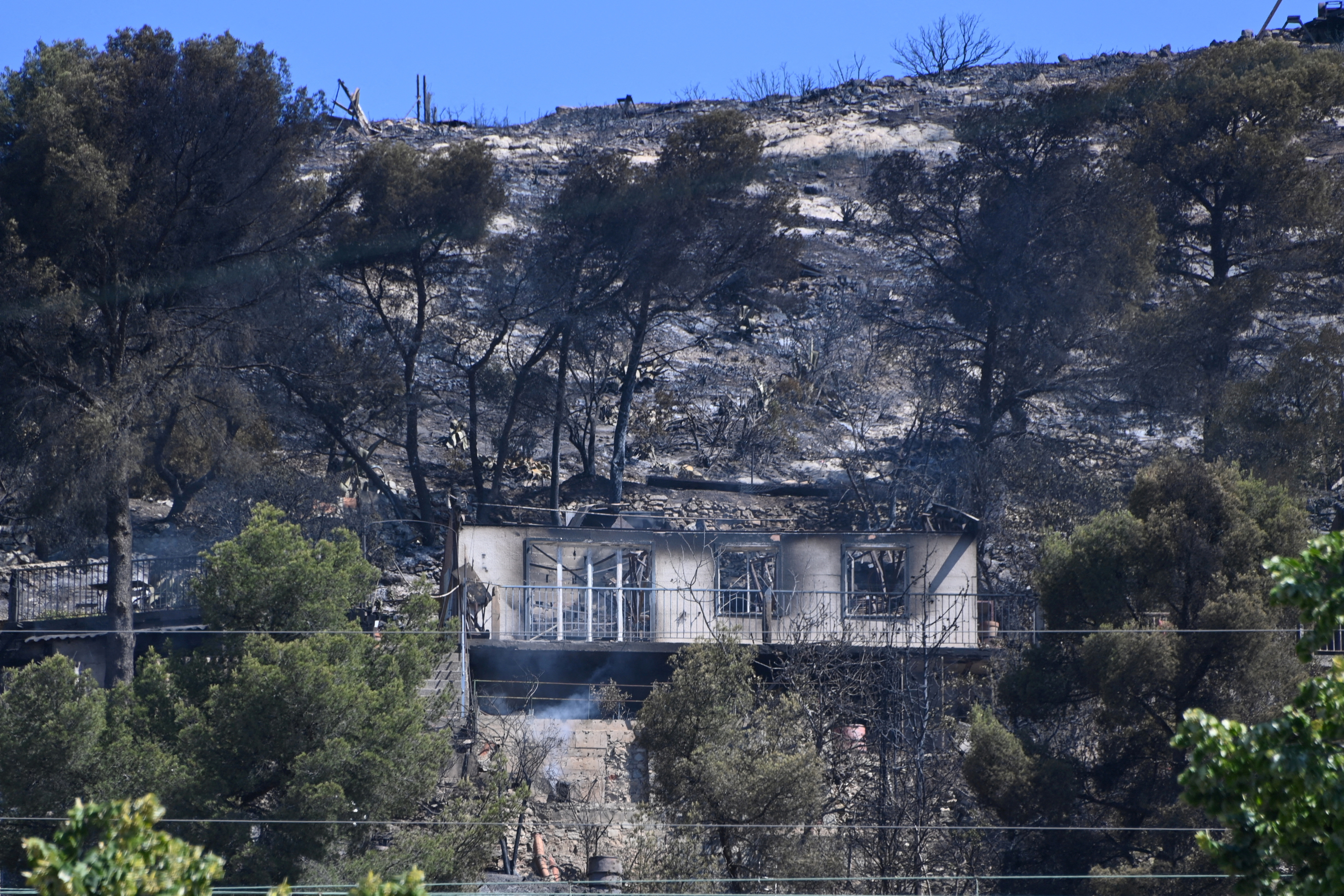 Wildfire in Marseille