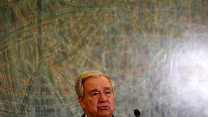 Portuguese Prime Minister Luis Montenegro receives UN Secretary-General Antonio Guterres