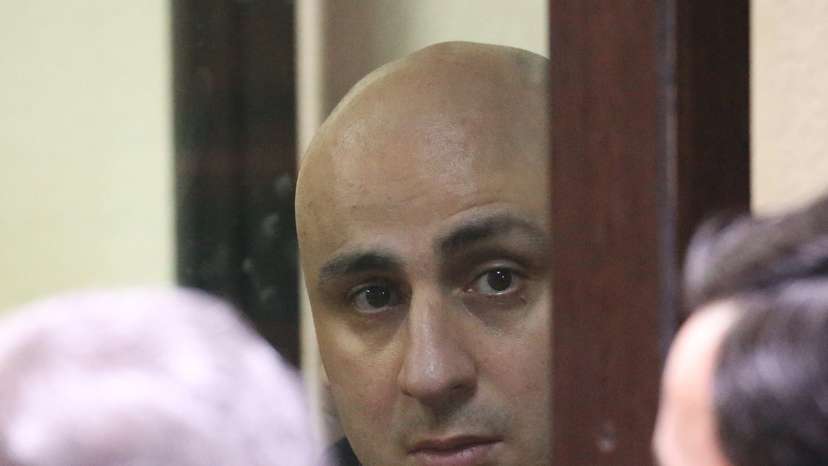 Georgian opposition politician Nika Melia attends a court hearing in Tbilisi