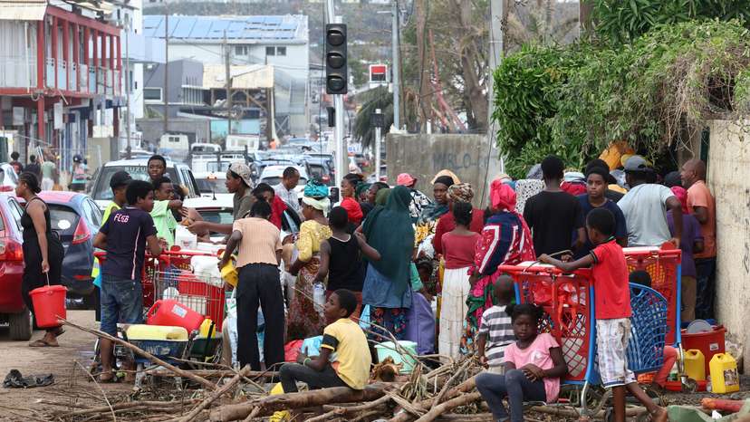 Aftermath of Cyclone Chido in Mayotte