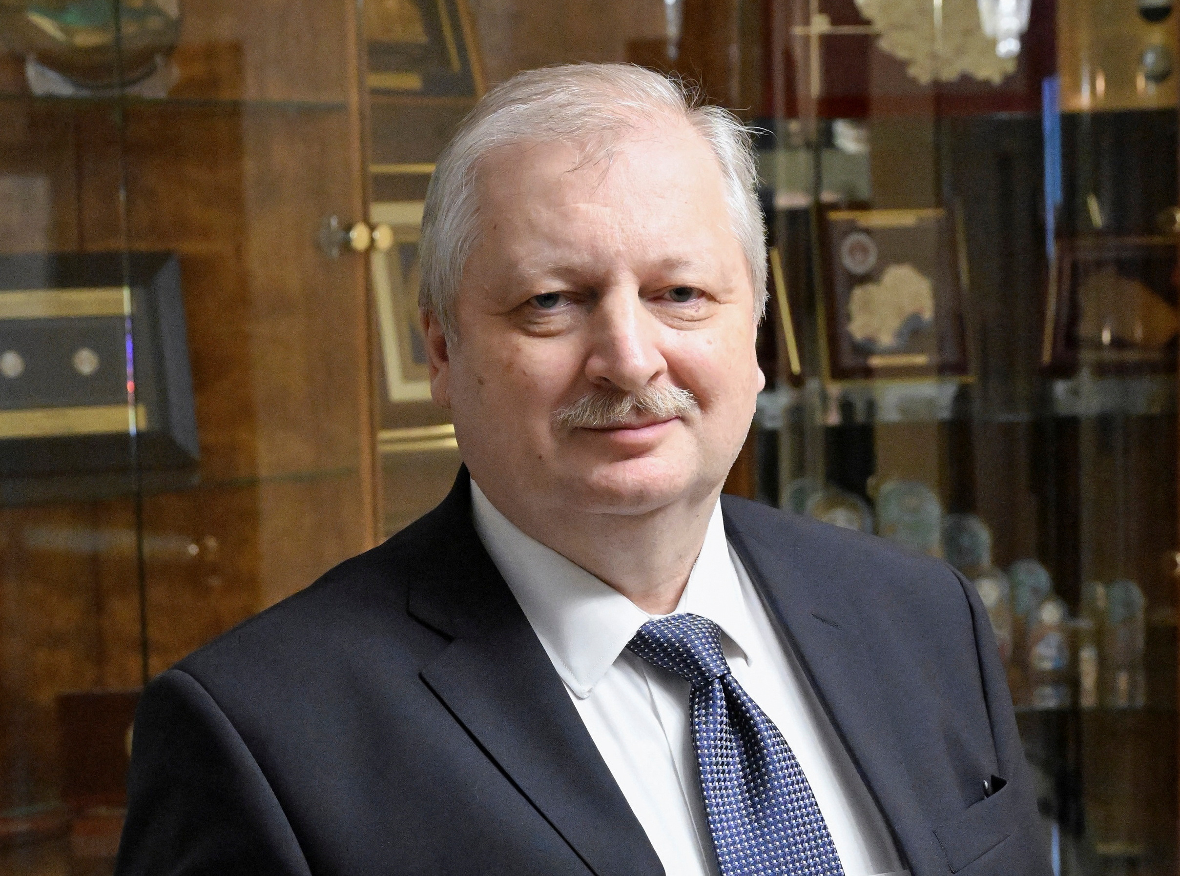FILE PHOTO: Head of Russian Foreign Ministry's North America Department Alexander Darchiyev attends a meeting in Moscow
