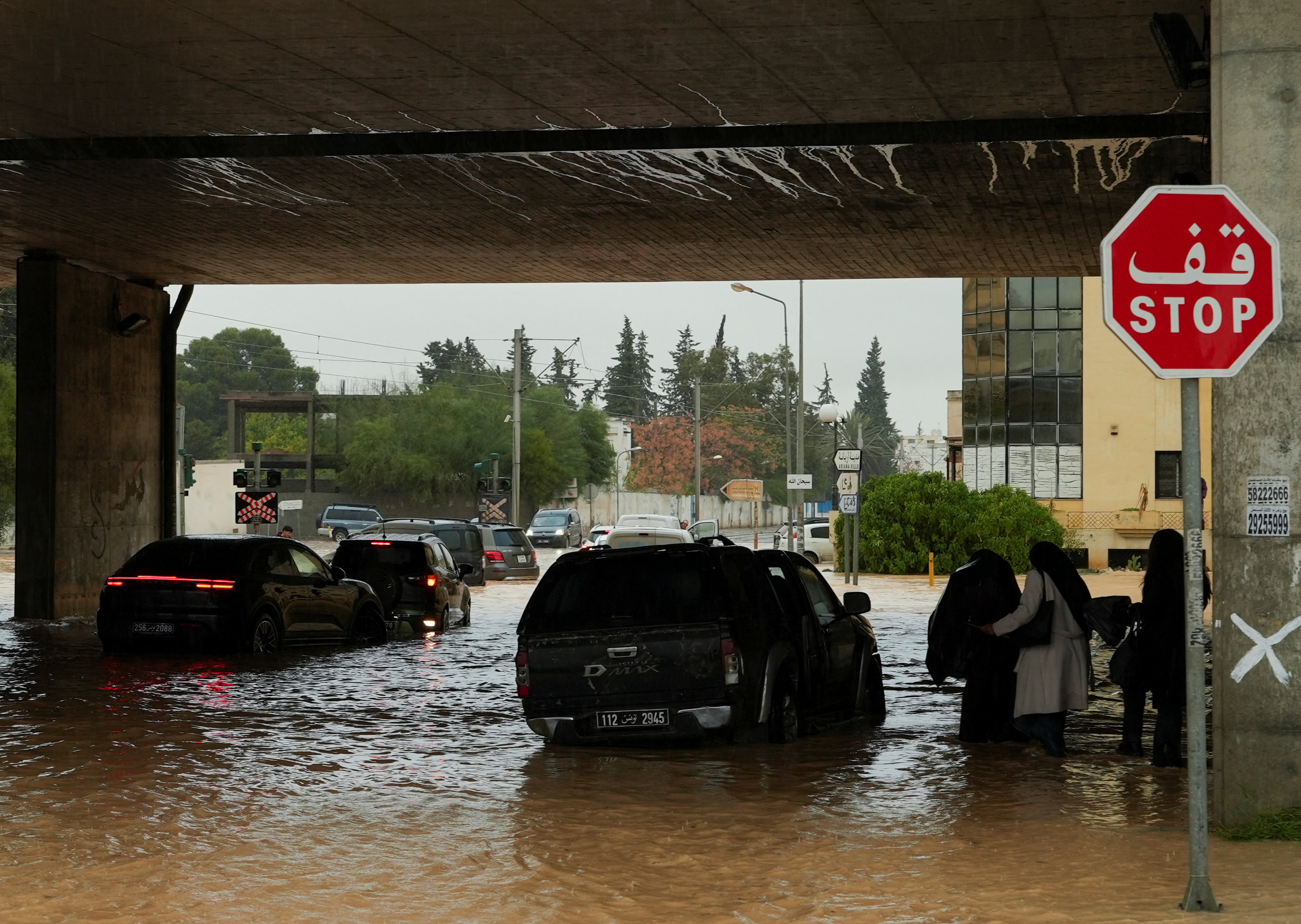 Torrential rains hit Tunis