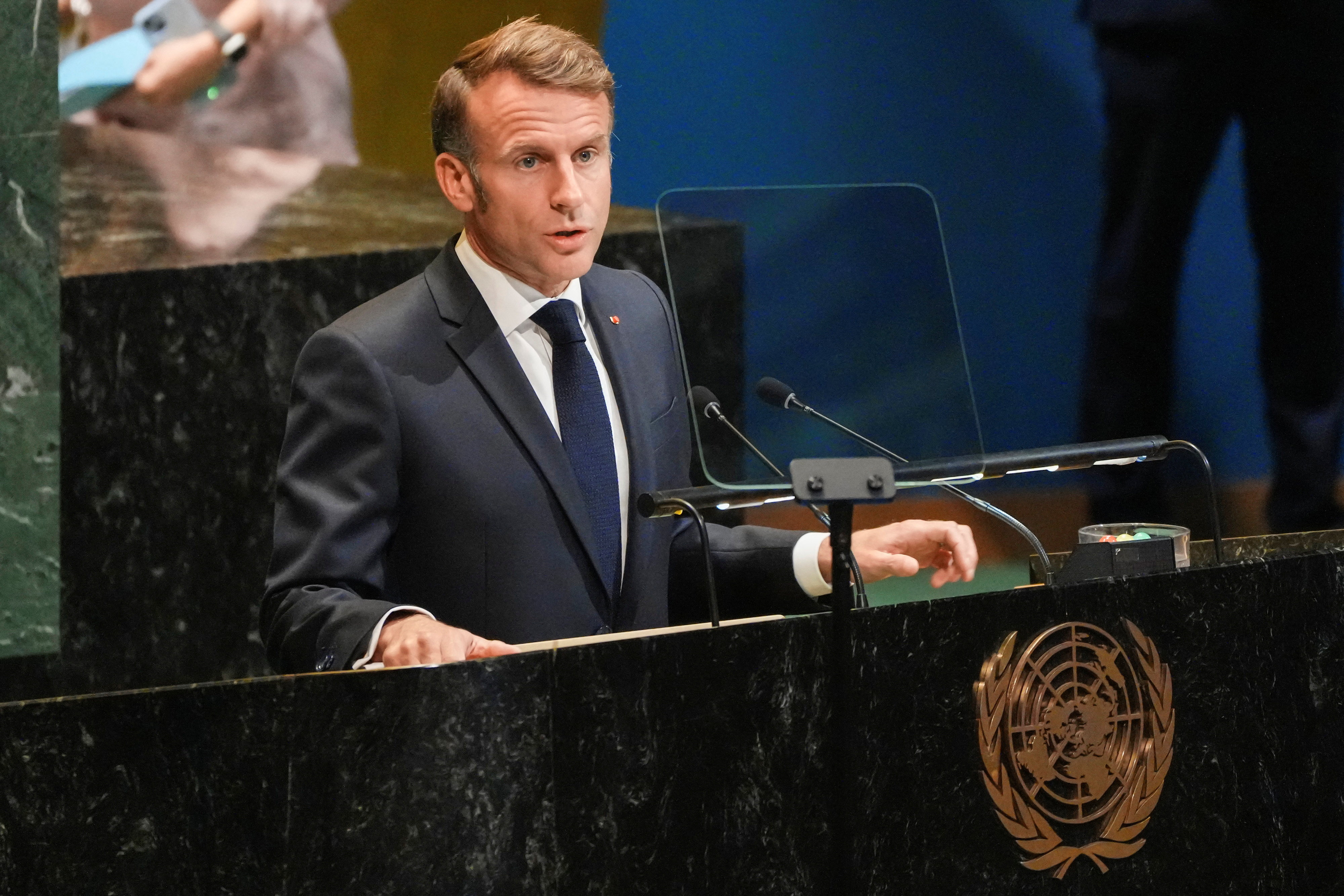 France and Saudi Arabia host a meeting of heads of state and government on a two-state solution between Israel and the Palestinians on the sidelines of the U.N. General Assembly