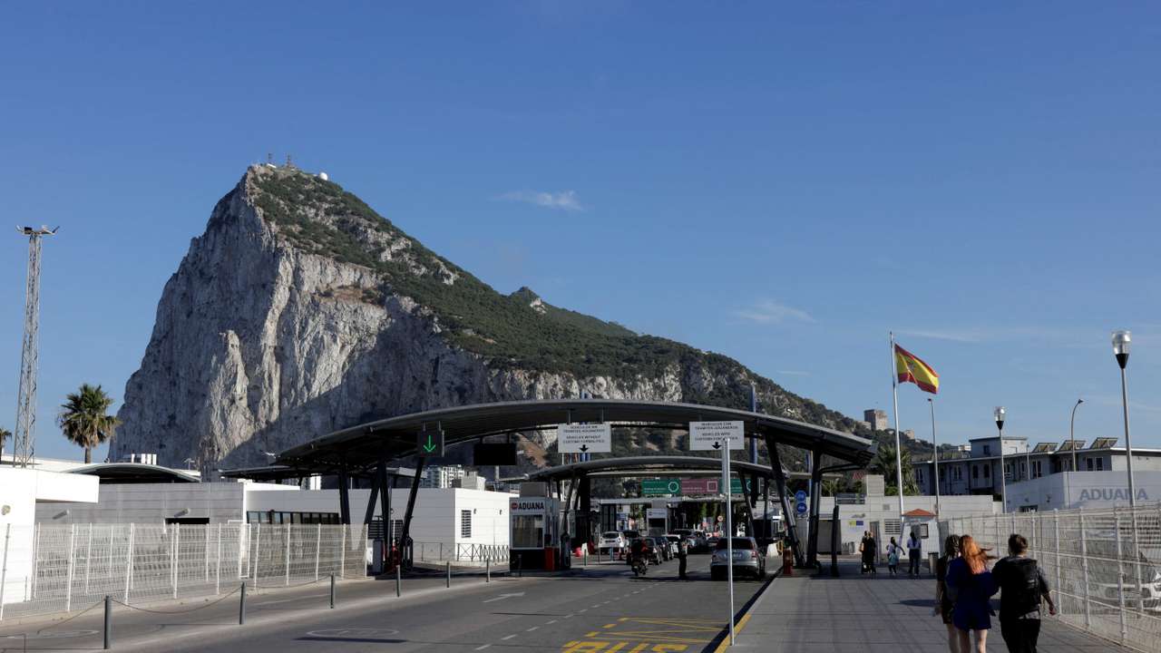 FILE PHOTO: The Rock of Gibraltar, in La Linea de la Concepcion