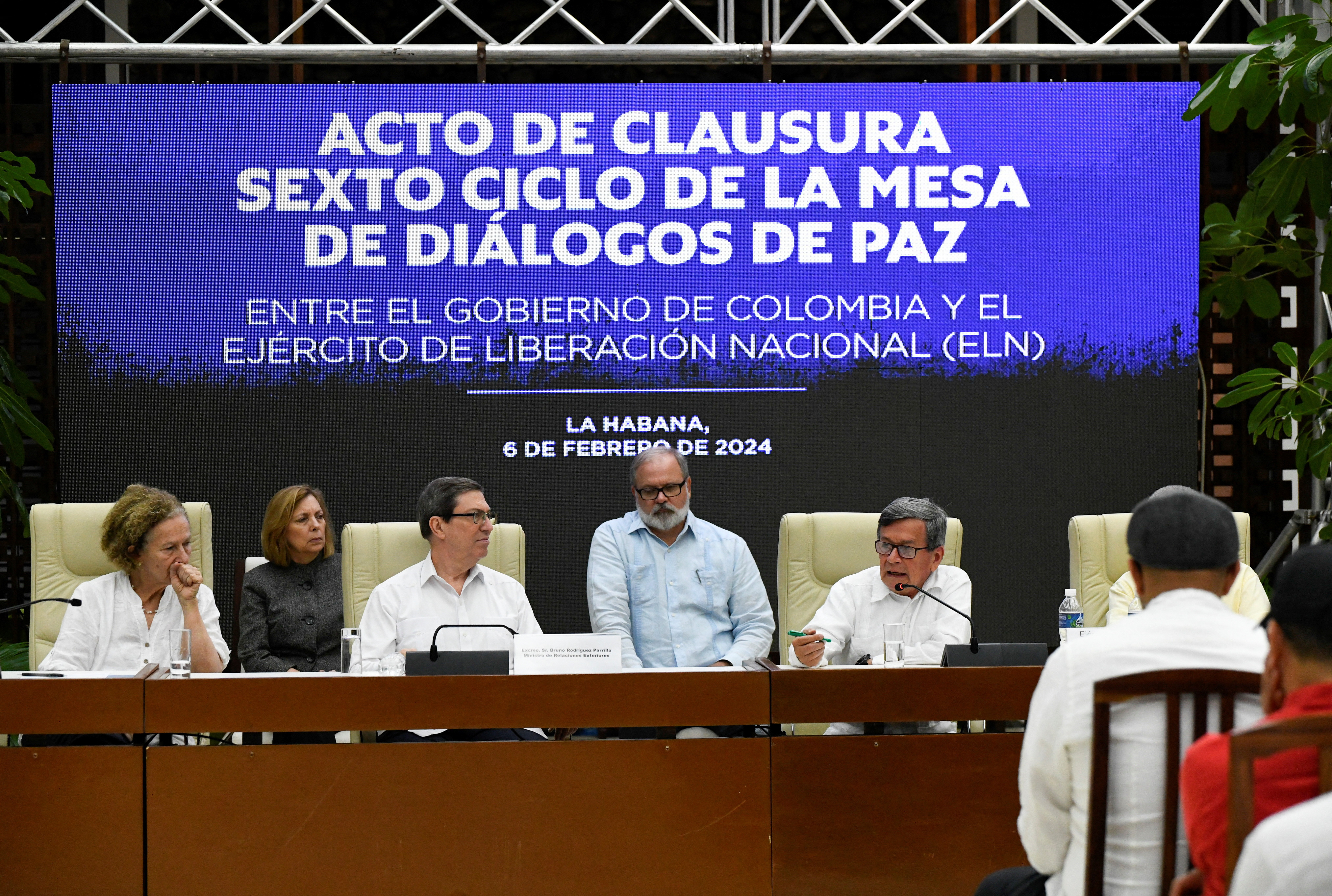 The sixth round of peace dialogues between Colombia's government and the National Liberation Army, in La Habana