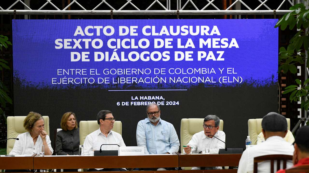 The sixth round of peace dialogues between Colombia's government and the National Liberation Army, in La Habana