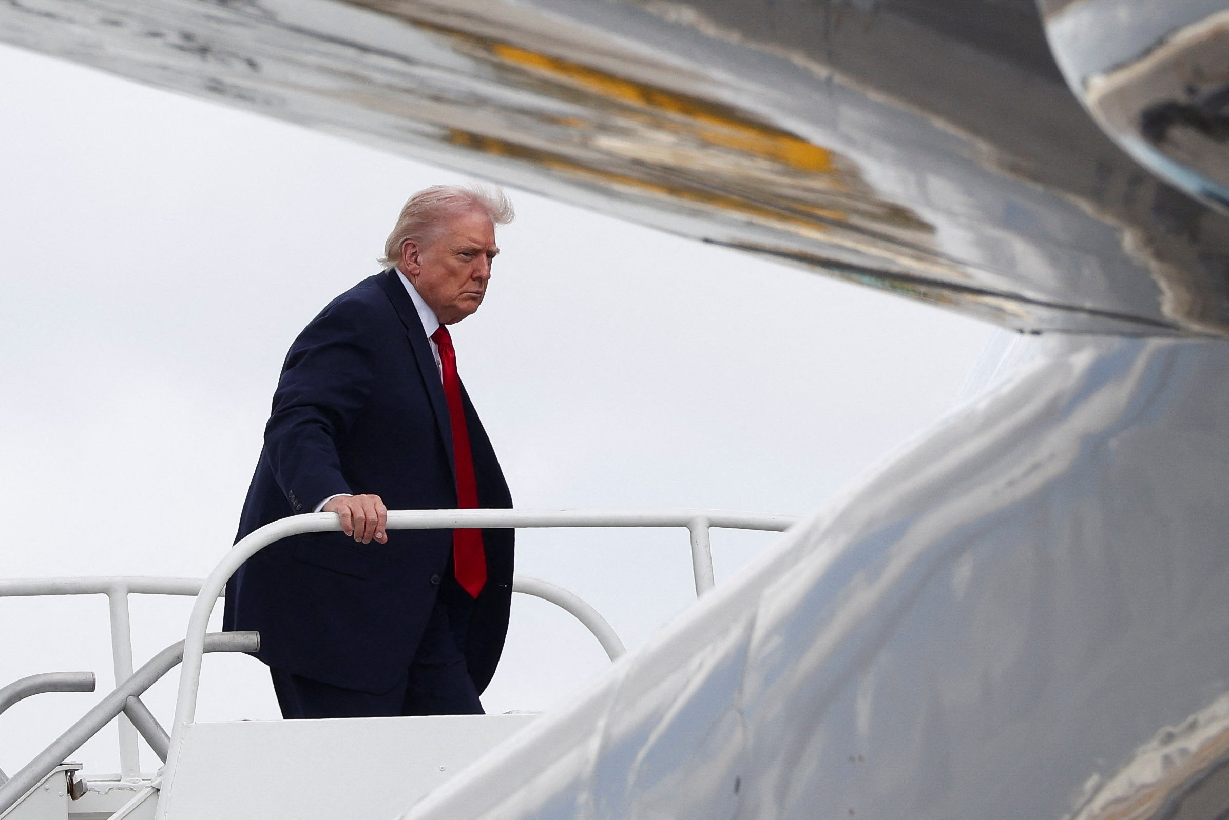 U.S. President Trump departs from Miami