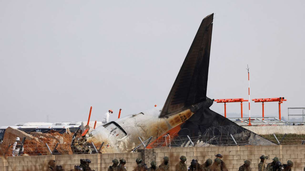 Aftermath of Jeju Air crash at South Korea's Muan airport
