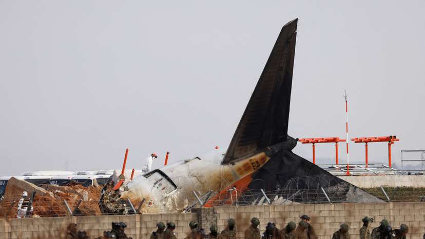 Aftermath of Jeju Air crash at South Korea's Muan airport