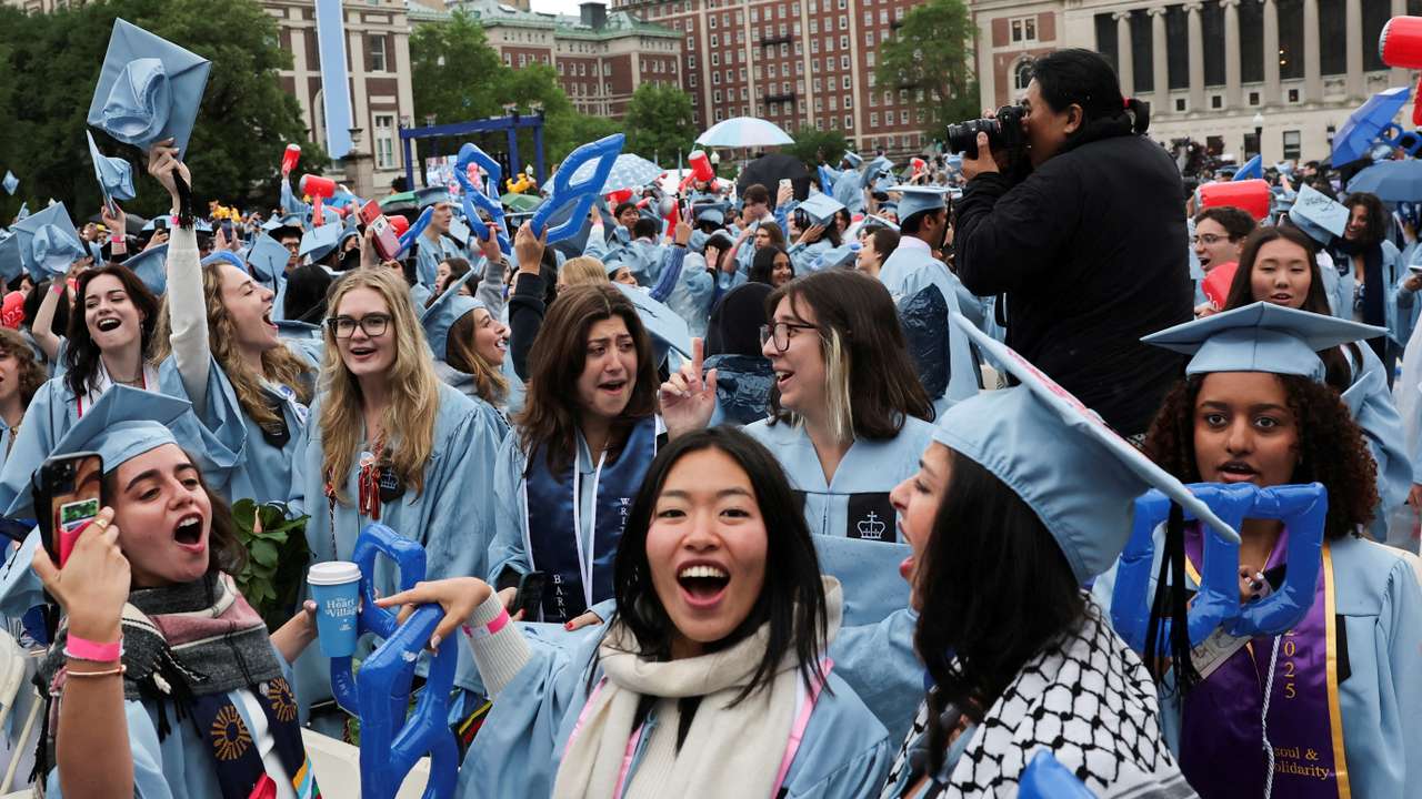 FILE PHOTO: Columbia commencement ceremony, in Manhattan