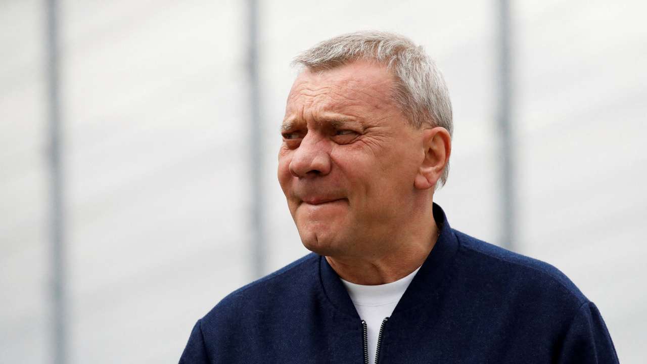 FILE PHOTO: General Director of the Russian state space corporation Roscosmos Yuri Borisov looks on at the Baikonur Cosmodrome
