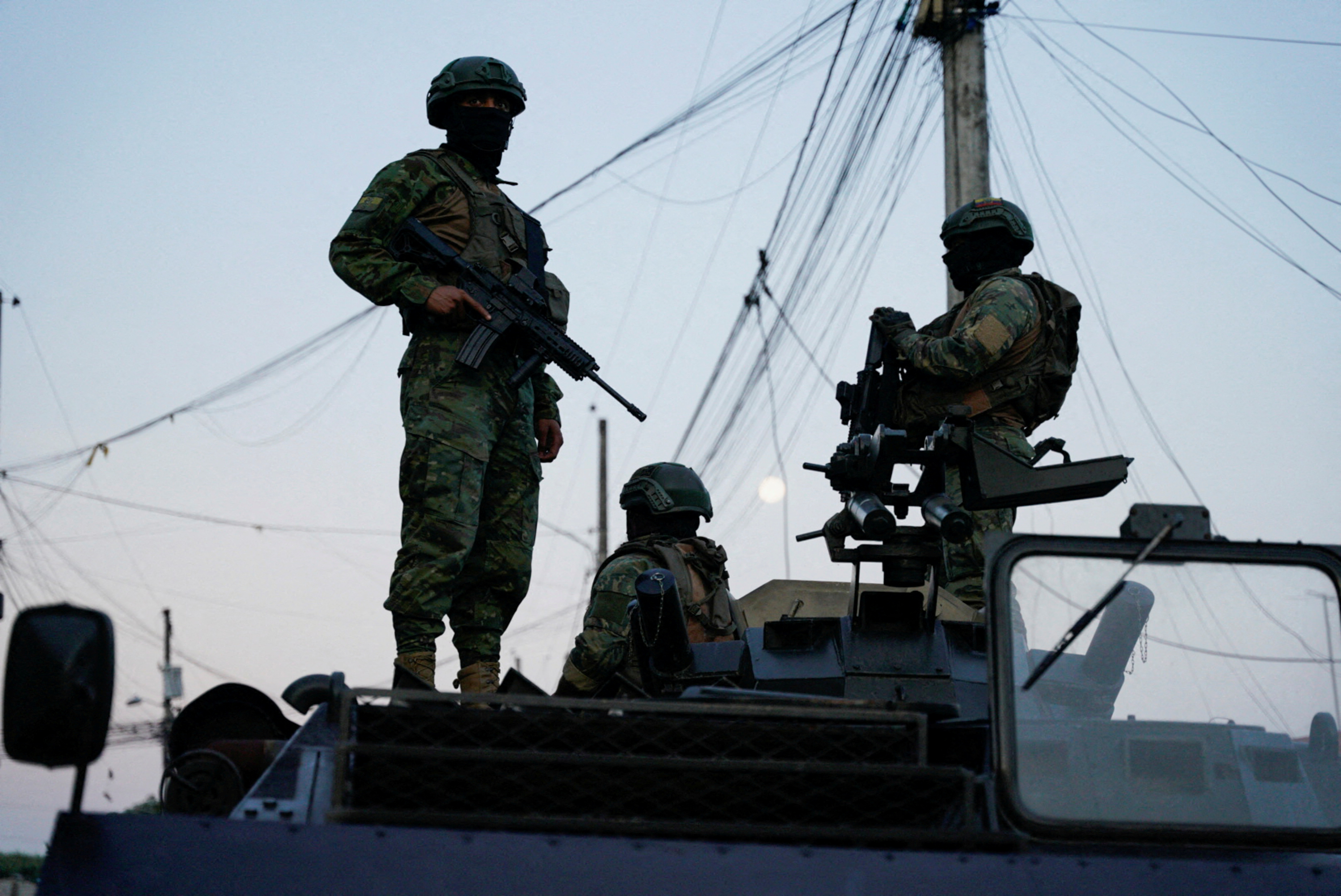 FILE PHOTO: Joint military and police operation in the Socio Vivienda neighbourhood in Guayaquil