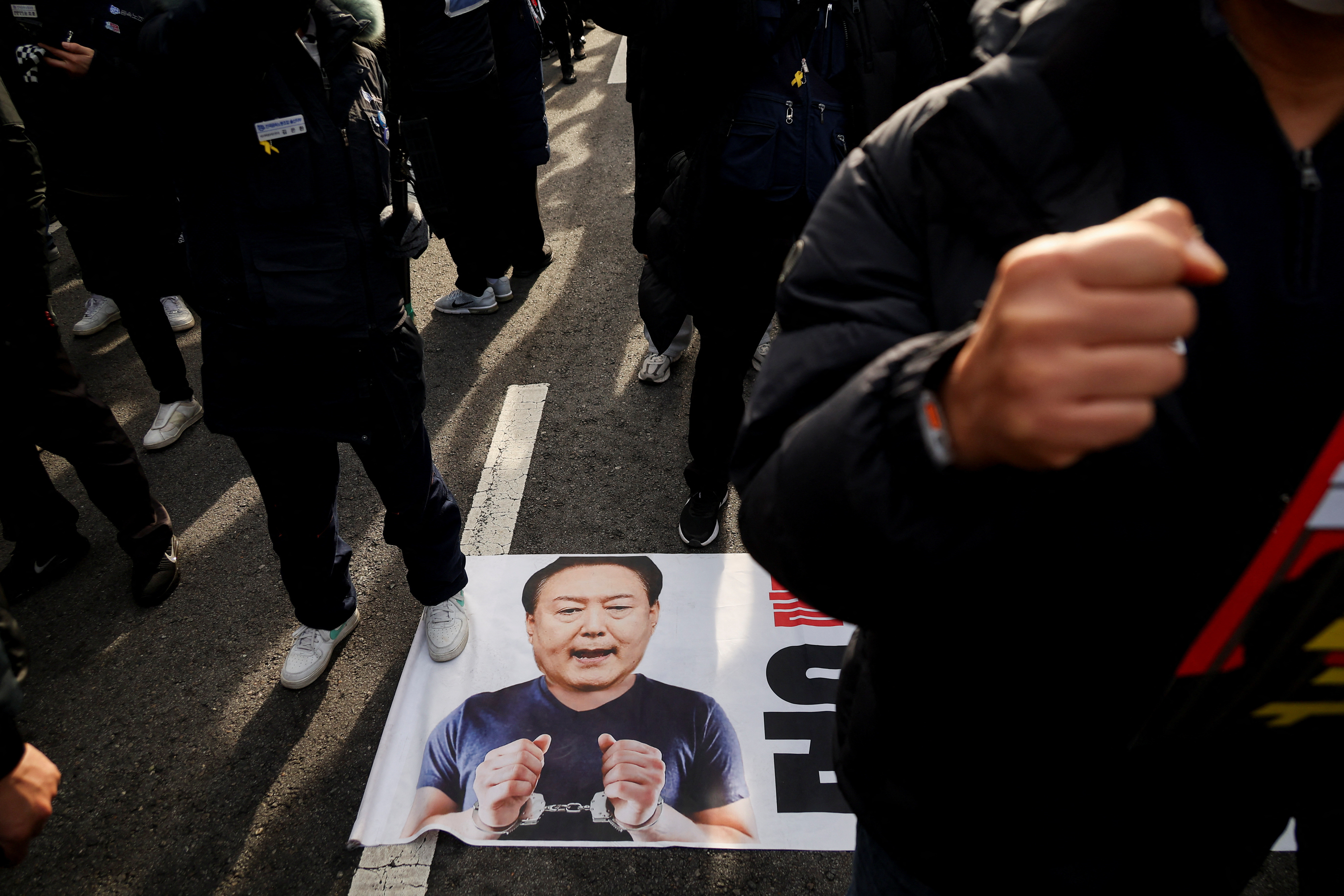 Protesters attend a rally calling for the impeachment of South Korean President Yoon Suk Yeol, in Seoul