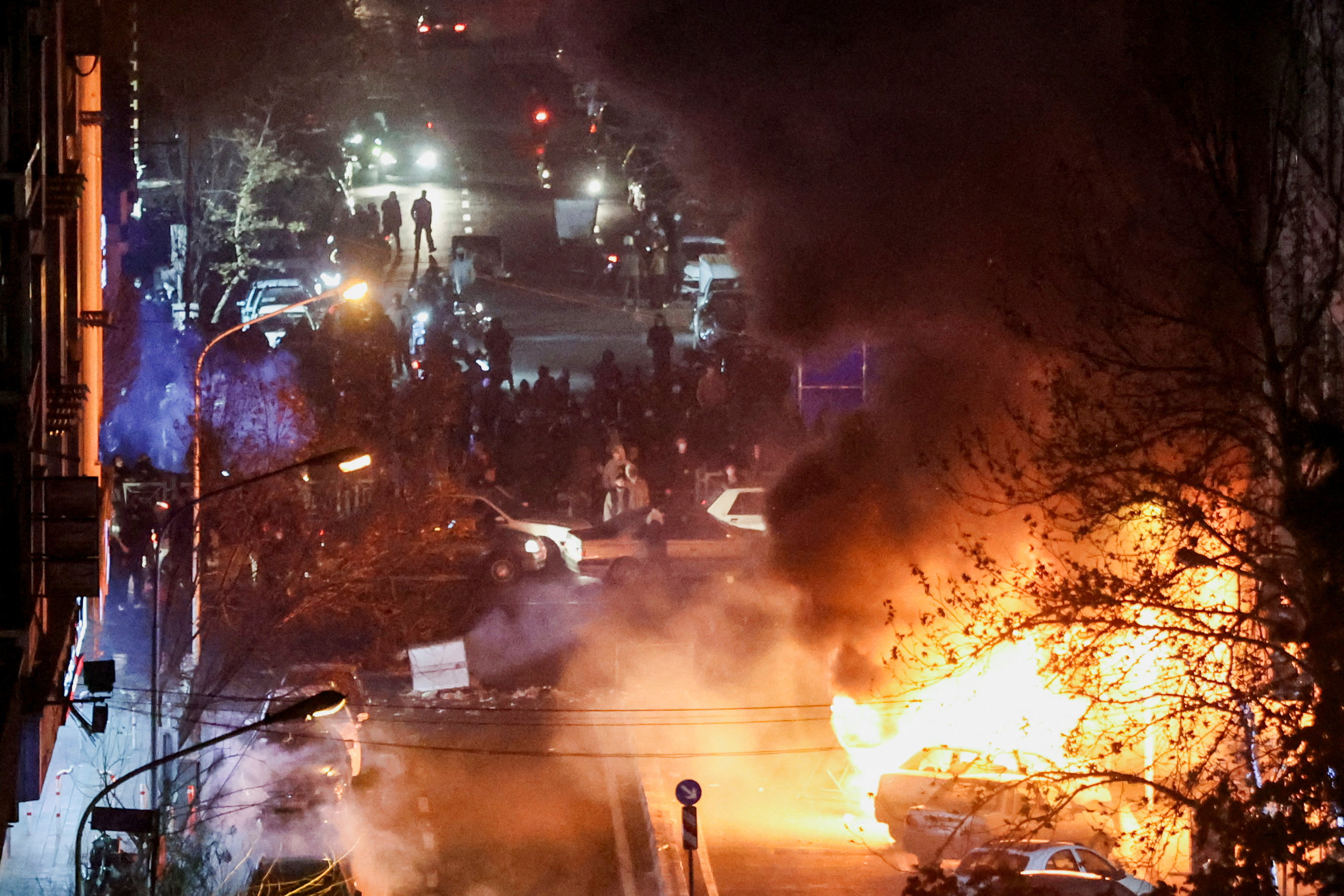Protest over the collapse of the currency's value, in Tehran