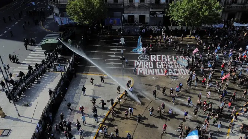 Argentine lawmakers debate labor reforms amid protests, in Buenos Aires