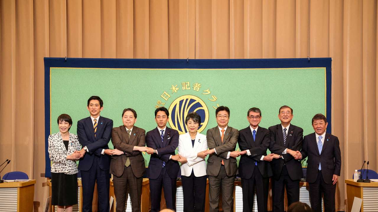 FILE PHOTO: LDP Presidential Election Candidate Debate