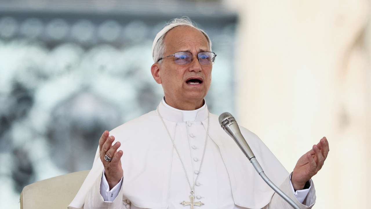Pope Leo XIV holds general audience in St. Peter's Square, at the Vatican