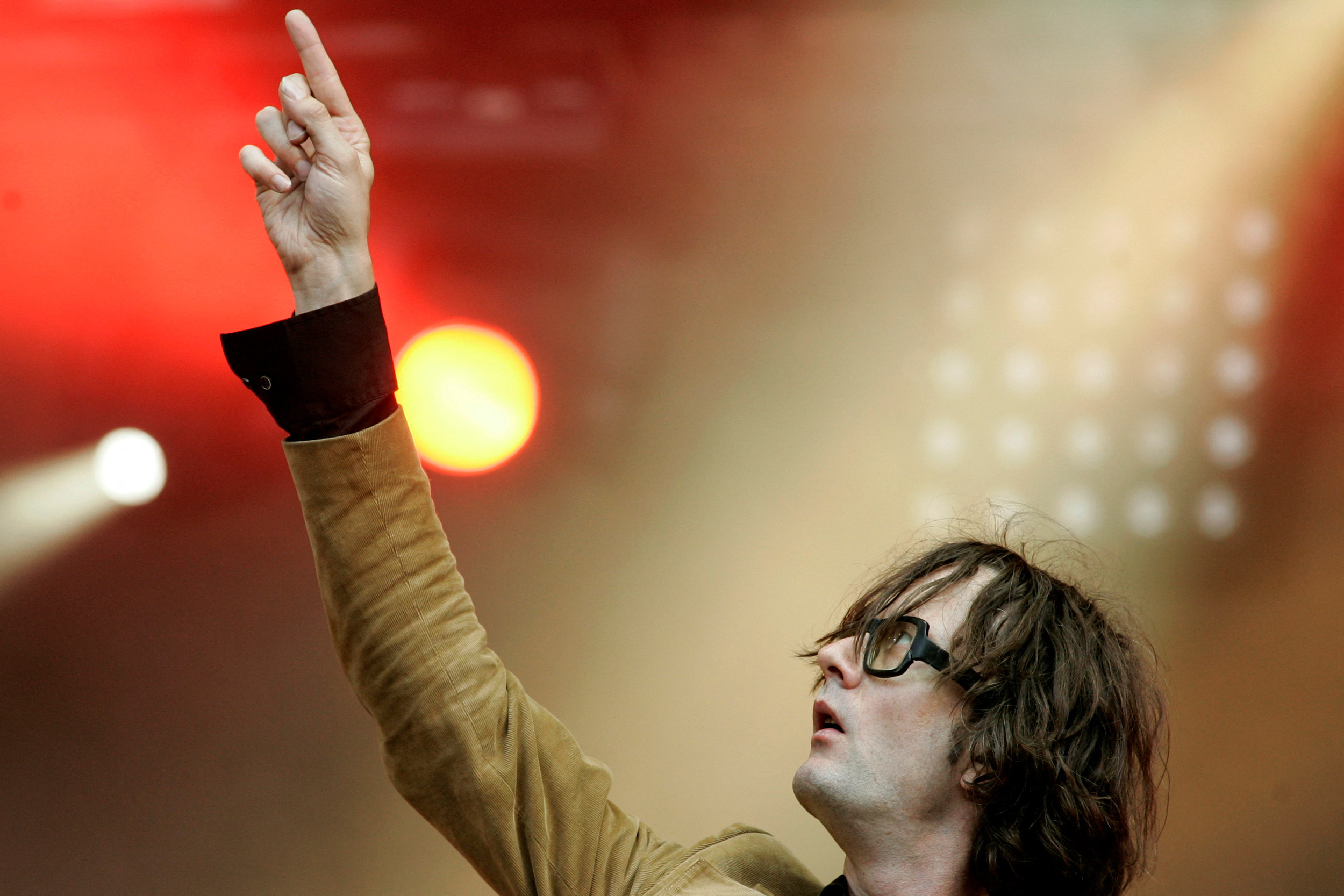 FILE PHOTO: Singer Jarvis Cocker performs on stage during his concert at the Rock-en-Seine Festival in Saint-Cloud, near Paris