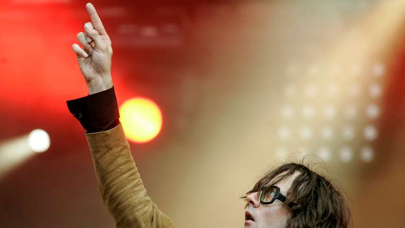FILE PHOTO: Singer Jarvis Cocker performs on stage during his concert at the Rock-en-Seine Festival in Saint-Cloud, near Paris