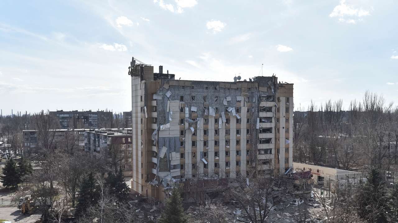 Aftermath of a Russian missile attack in Kryvyi Rih