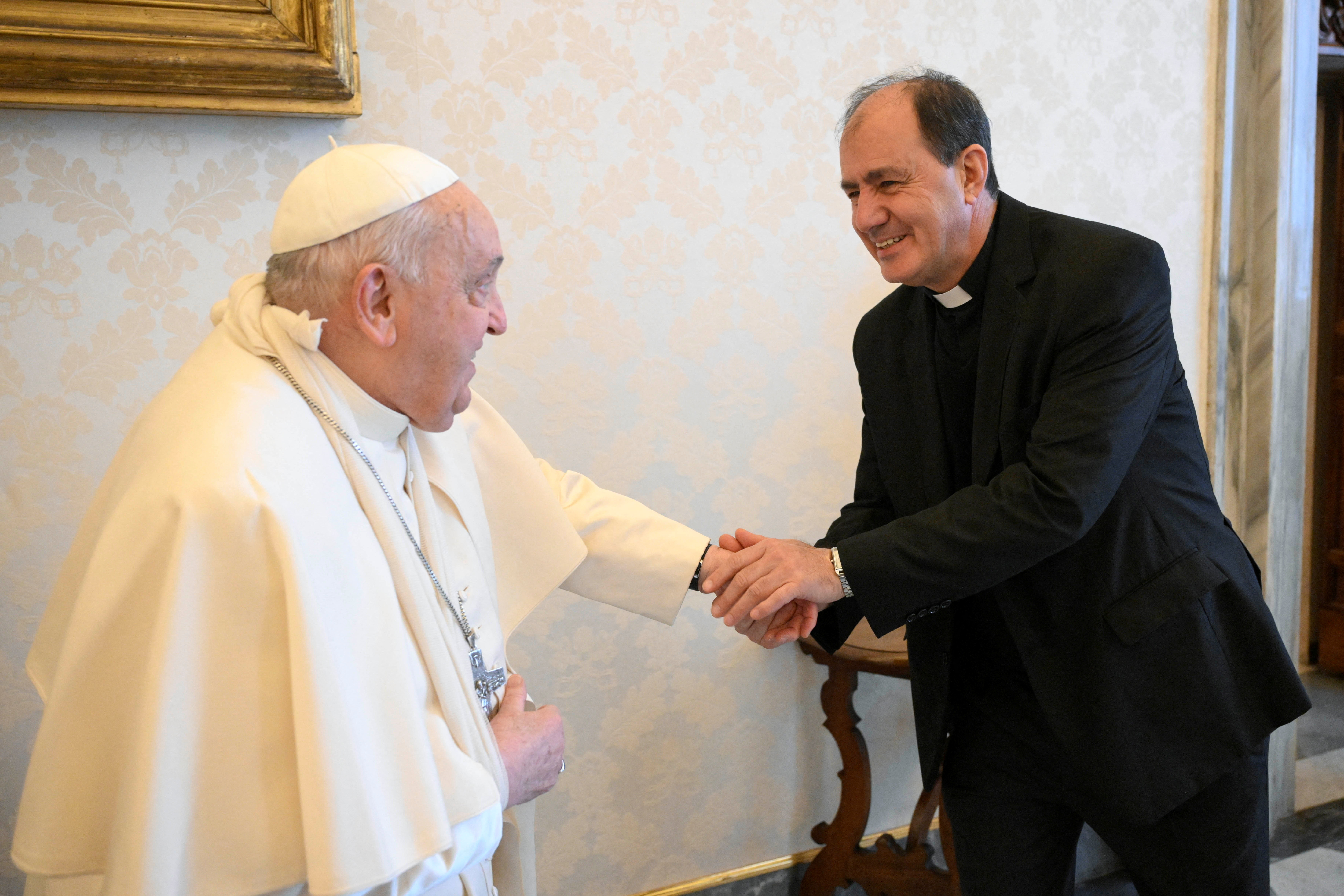 Pope Francis suffers contusion to his right forearm due to a fall