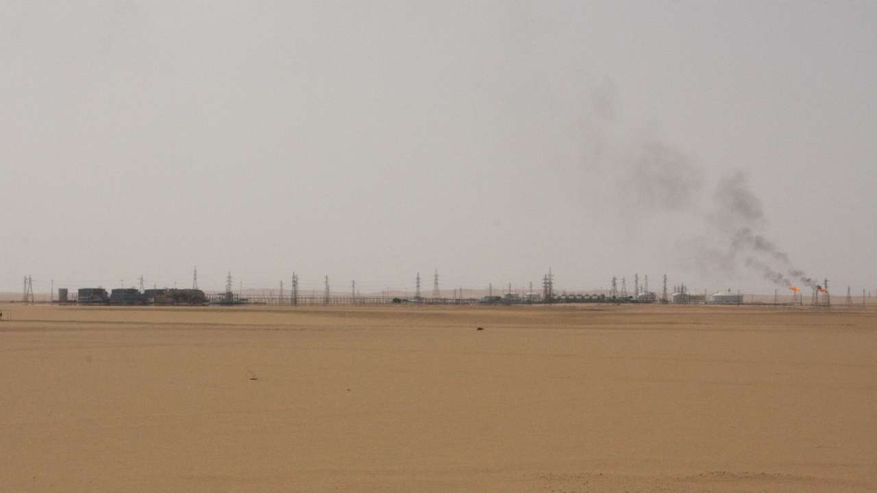 FILE PHOTO: View shows Sharara oil field near Ubari