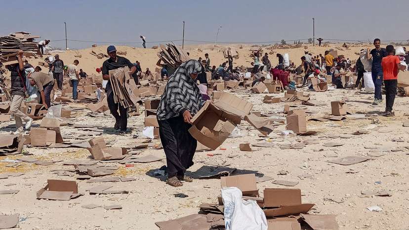 FILE PHOTO: Visual story on the ordeal Gazans endure to get food under new aid distribution programme in Rafah