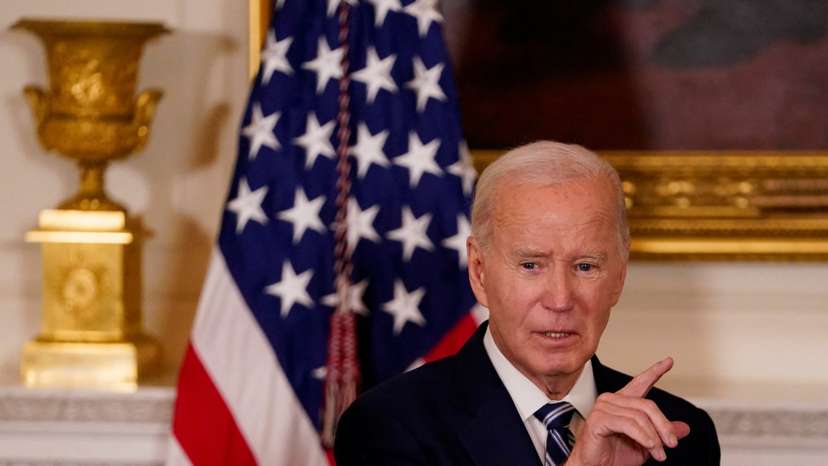 U.S. President Biden attends a reception for newly elected Democratic members of Congress, in Washington