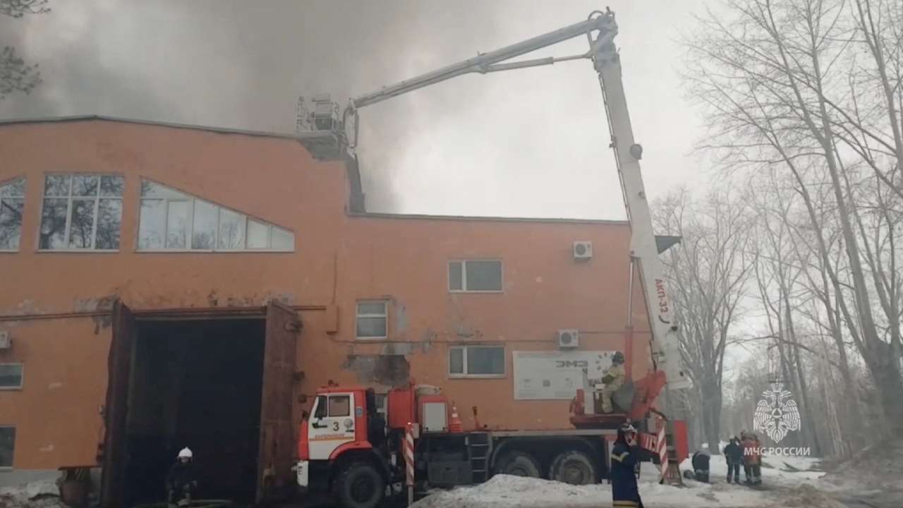 Fire breaks out at the Uralmash factory in Yekaterinburg