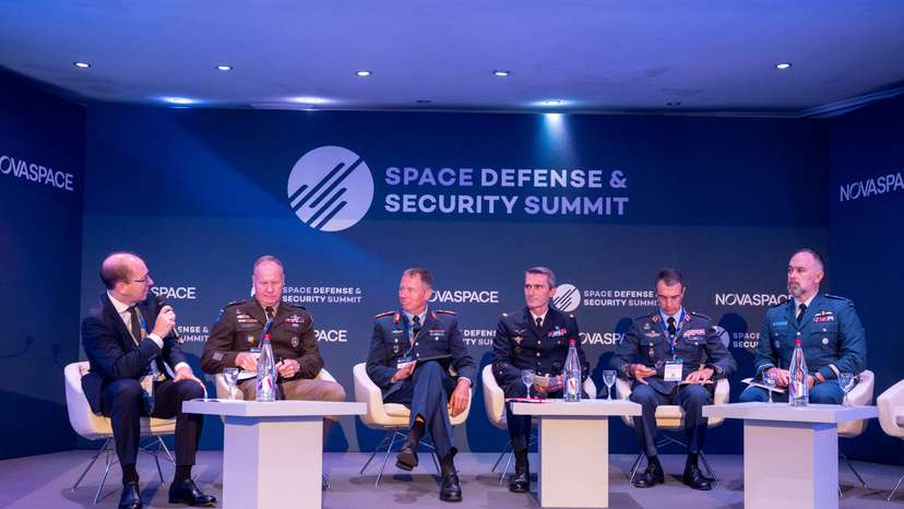 Western military space officials at a conference hosted by Novaspace in Paris
