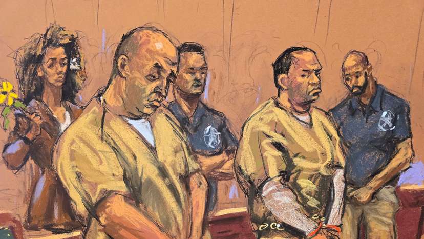 Rafat Amirov and Polad Omarev appear for sentencing in court in New York