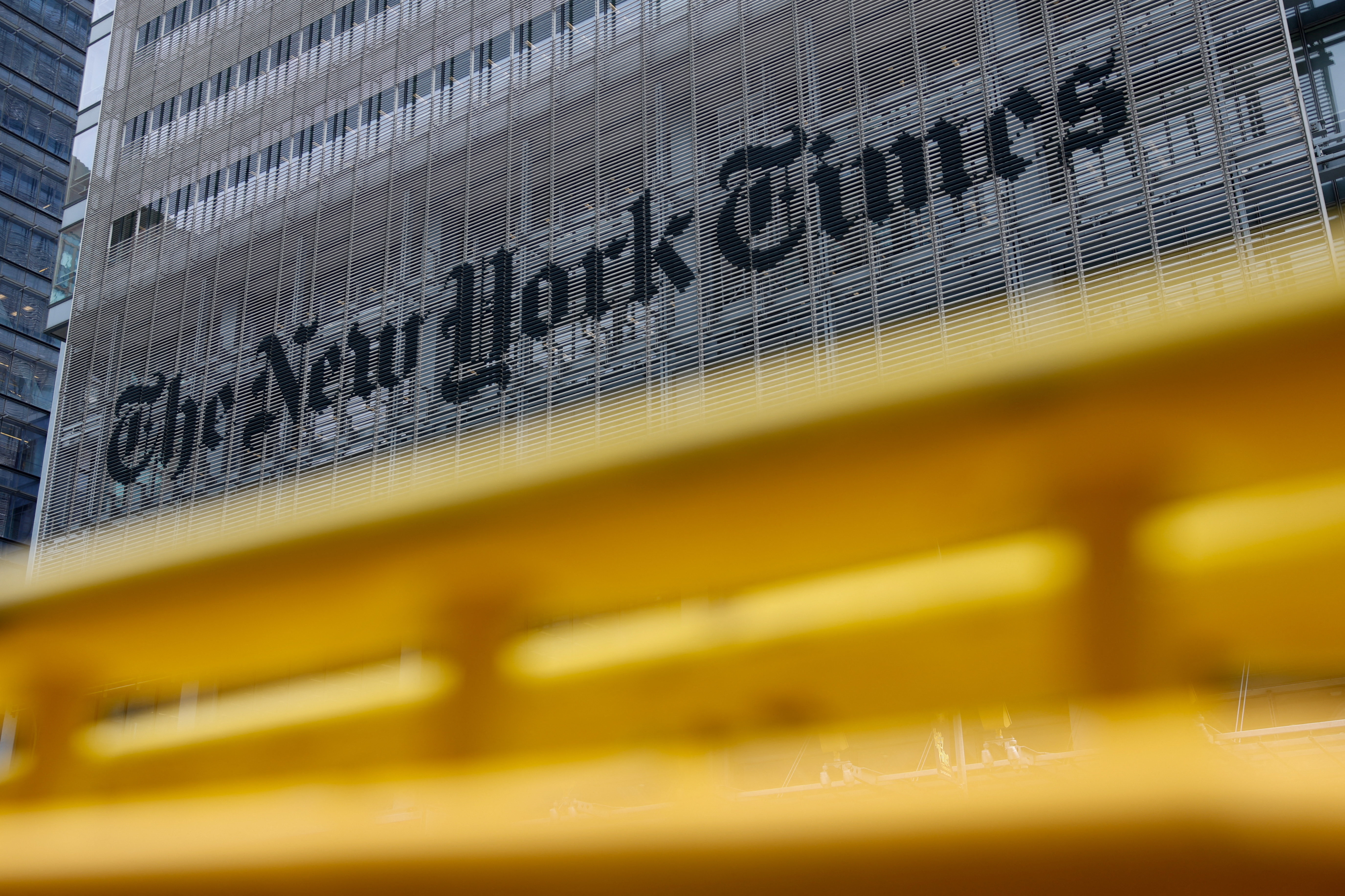 The New York Times building in New York