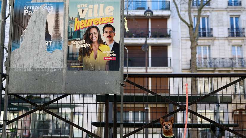 FILE PHOTO: The first round of municipal elections in France