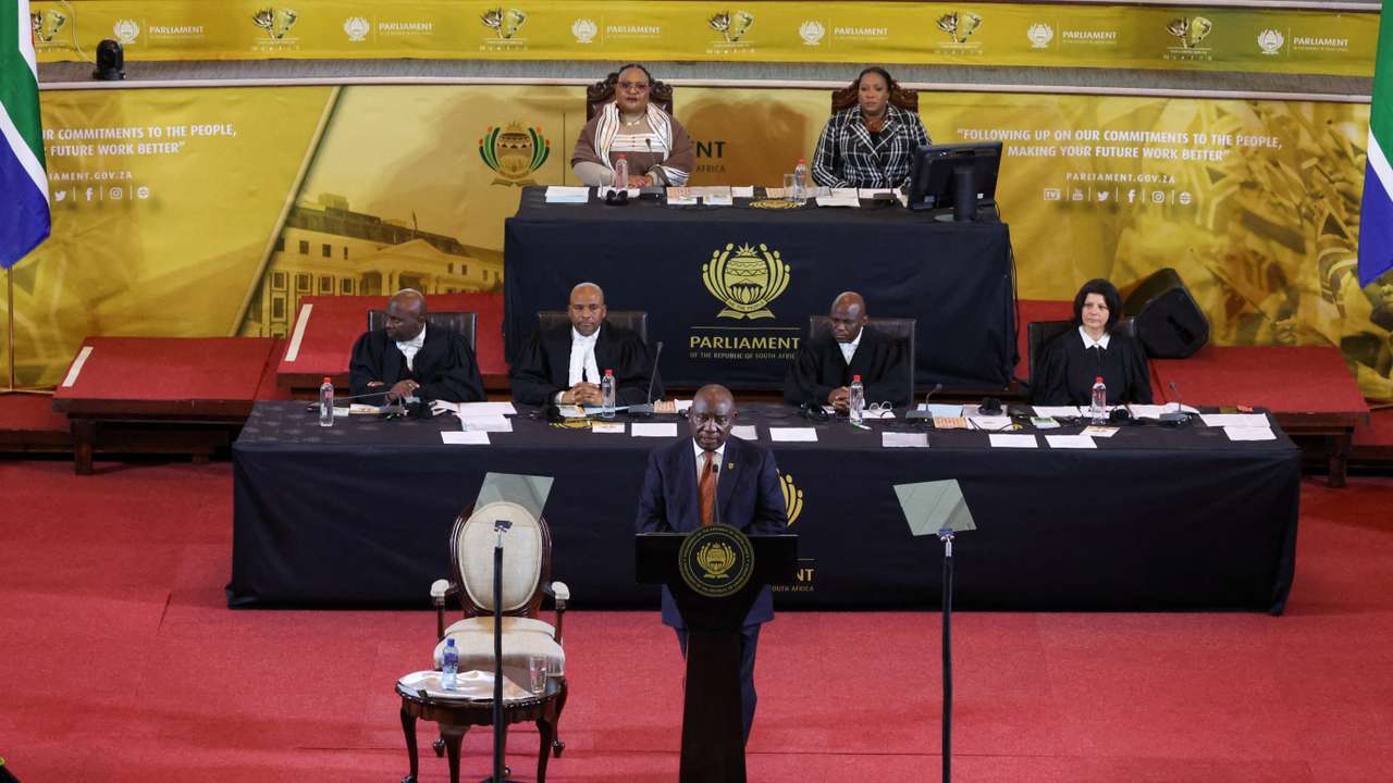 Parliament address by South Africa's President Cyril Ramaphosa in Cape Town