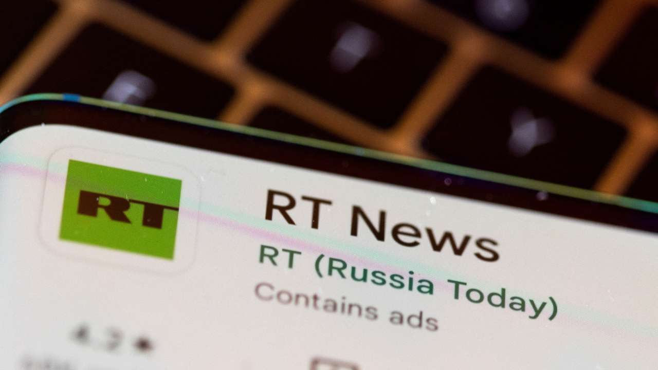 FILE PHOTO: Illustration shows RT News (Russia Today) app