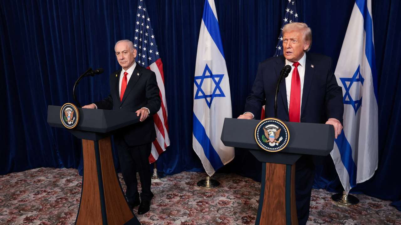 U.S. President Trump meets Israeli PM Netanyahu at Trump’s Mar-a-Lago club, in Palm Beach