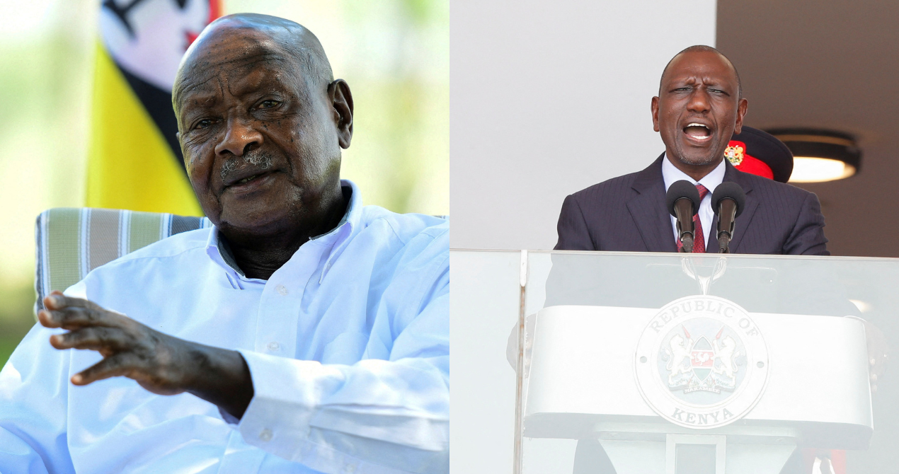 Uganda's President Yoweri Museveni wants trade barriers to come down, in Kisozi (L) and Kenya celebrates 60th Jamhuri Day, in Nairobi (R)