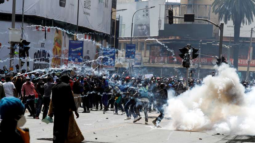 FILE PHOTO: Demonstration against Kenya's proposed finance bill 2024/2025 in Nairobi
