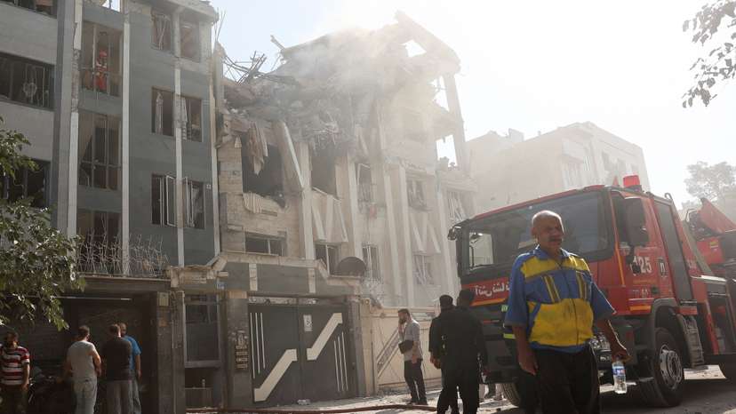Aftermath of Israeli strikes, in Tehran